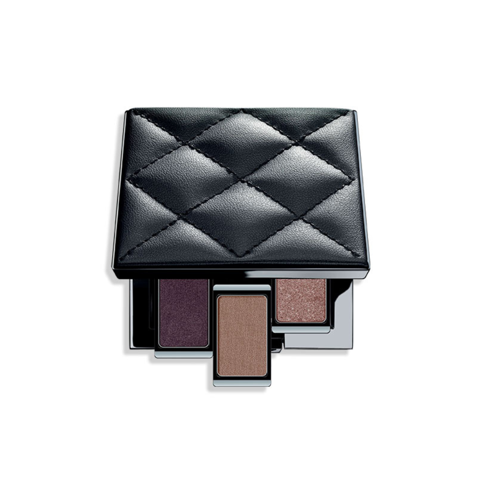 Product image of the Beauty Box Trio in the quilted design filled with the collection's three new eyeshadows