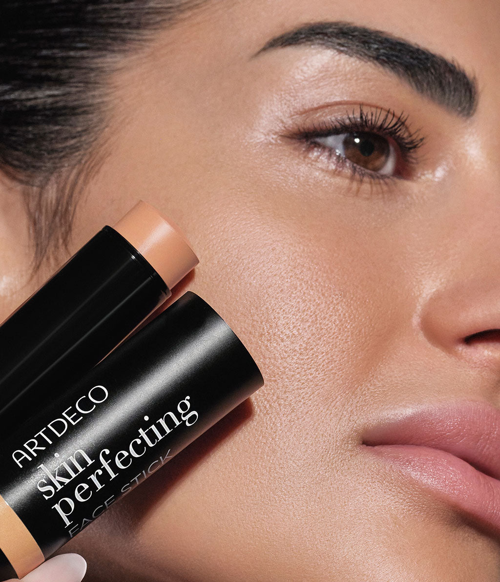 Image of ARTDECO's Skin Perfecting Face Stick No. 65 Maple highlighting its perfectly radiant-matte finish