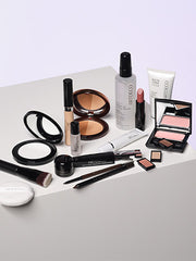 Overview of the products used in the bridal makeup tip